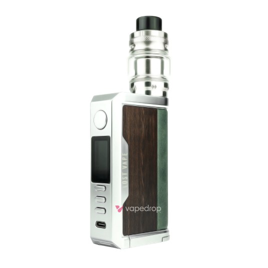 KIT LOST VAPE CENTAURUS Q200 + CENTAURUS SUB OHM - SS/ TEAK WOOD