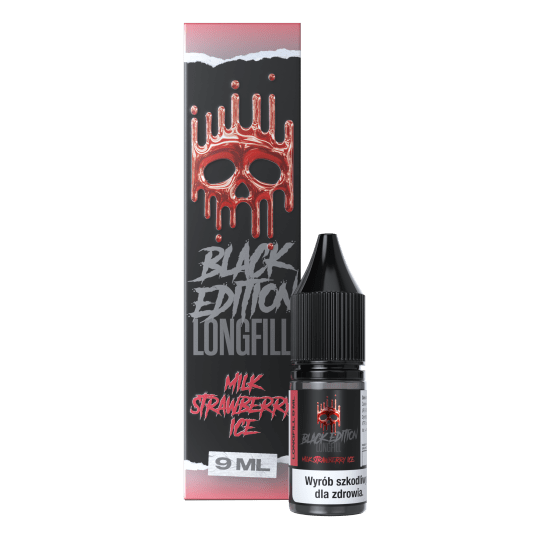 LONGFILL DARK LINE BLACK 9/10 - MILK STRAWBERRY ICE -zdjęcie numer 1