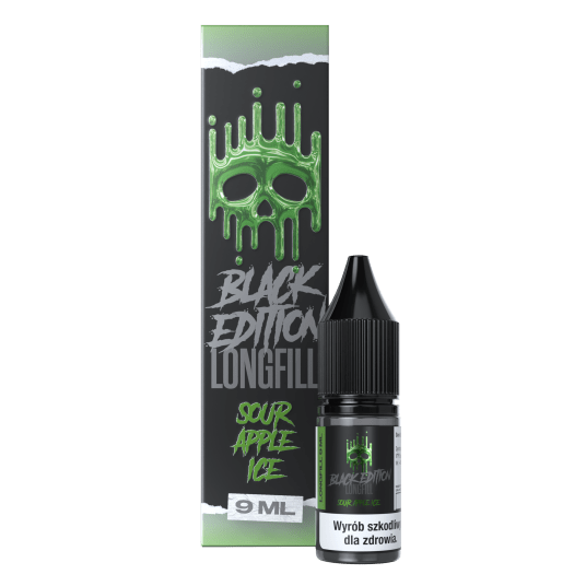 LONGFILL DARK LINE BLACK 9/10 - SOUR APPLE ICE -zdjęcie numer 1