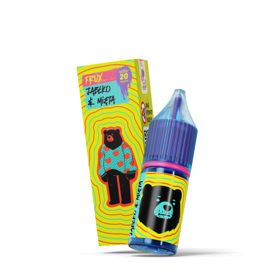 LONGFILL GO BEARS FRUX 9/10 - JABŁKO MIĘTA -zdjęcie numer 1