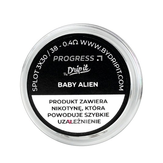 PREBIULT PROGRESS BY DRIP IT BABY ALIEN - 0.4 OHM