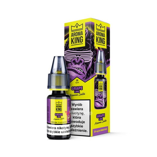 SALT TPD AROMA KING GORILLA 20MG 10ML - GRAPE LIME -zdjęcie numer 1
