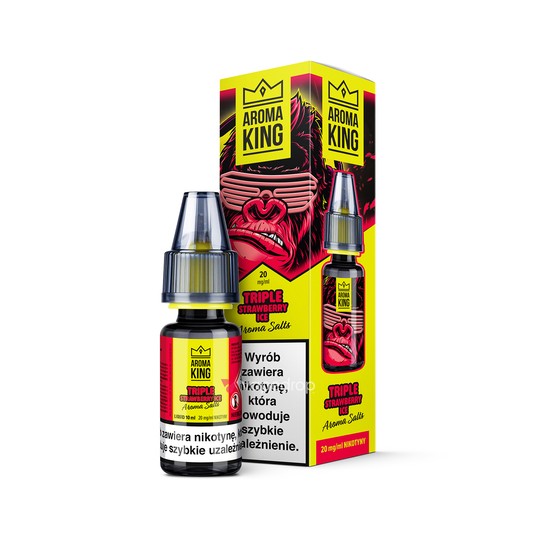SALT TPD AROMA KING GORILLA 20MG 10ML - TRIPLE STRAWBERRY ICE -zdjęcie numer 1
