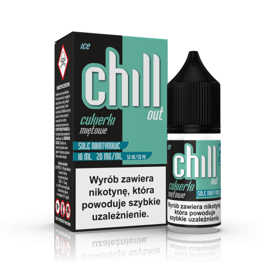 SALT TPD CHILL OUT 20MG 10ML - CUKIERKI MIĘTOWE ICE