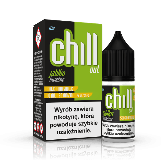 SALT TPD CHILL OUT 20MG 10ML - KWAŚNE JABŁKO ICE