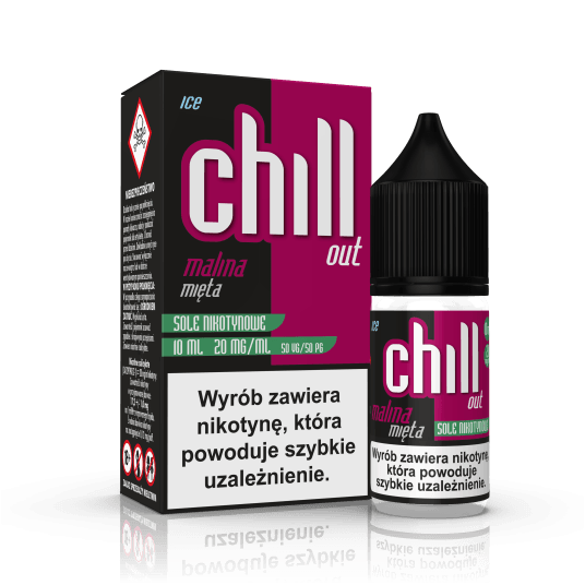 SALT TPD CHILL OUT 20MG 10ML - MALINA MIĘTA ICE