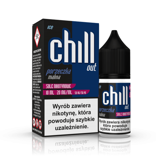 SALT TPD CHILL OUT 20MG 10ML - PORZECZKA MALINA ICE -zdjęcie numer 1