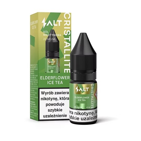 SALT TPD CRISTALLITE 20MG 10ML - ELDERFLOWER ICE TEA -zdjęcie numer 1