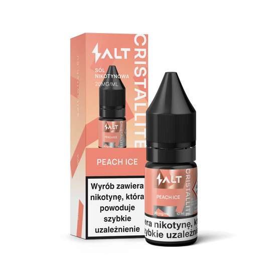 SALT TPD CRISTALLITE 20MG 10ML - PEACH ICE -zdjęcie numer 1