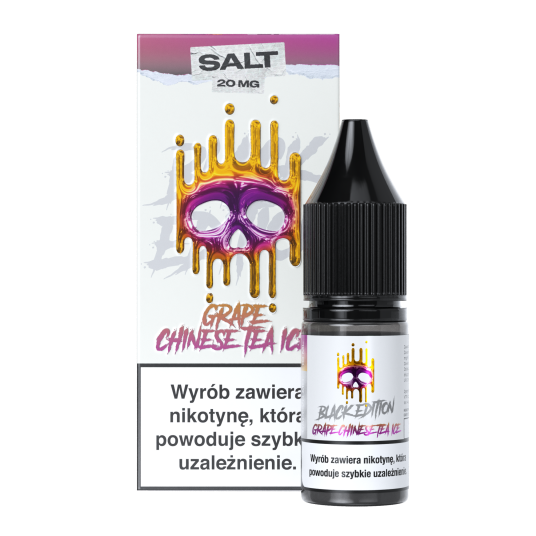 SALT TPD DARK LINE BLACK EDITION 20MG 10ML - GRAPE CHINESE TEA ICE