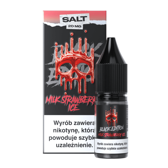 SALT TPD DARK LINE BLACK EDITION 20MG 10ML - MILK STRAWBERRY ICE