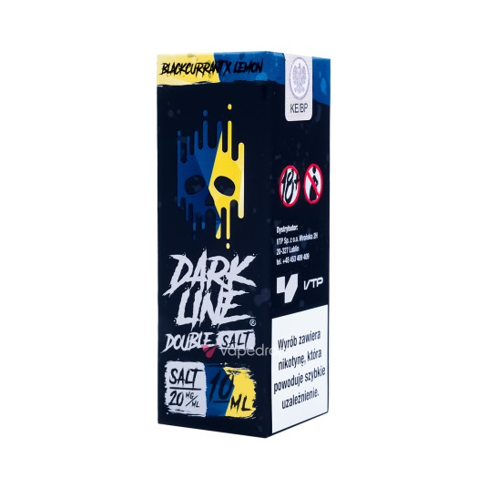 SALT TPD DARK LINE DOUBLE 20MG 10ML - BLACKCURRANT X LEMON