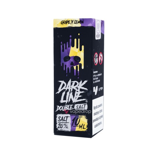 SALT TPD DARK LINE DOUBLE 20MG 10ML - GRAPE X LEMON