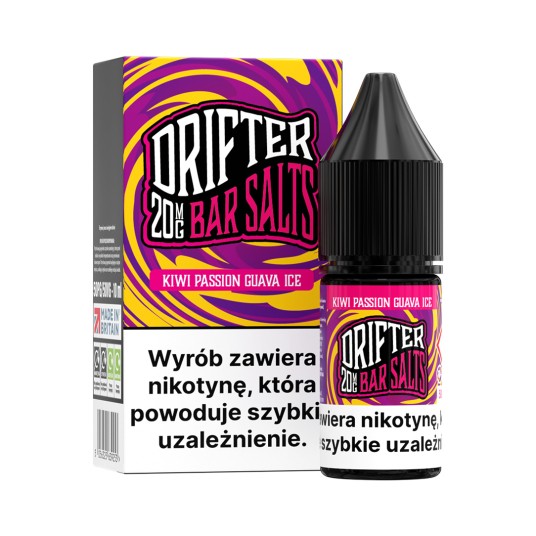 SALT TPD DRIFTER SALTS 20MG 10ML - KIWI PASSION GUAVA ICE