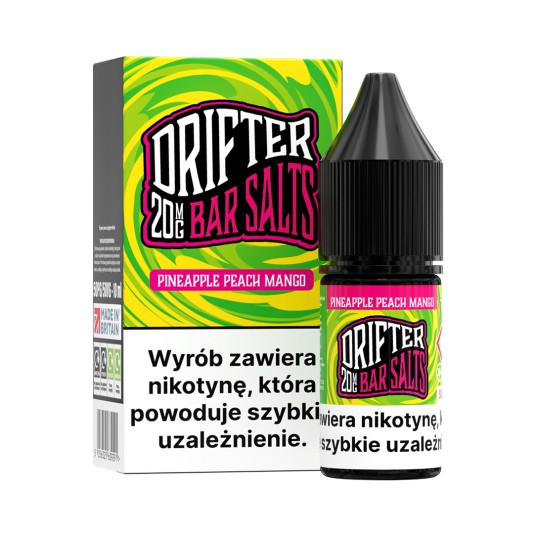 SALT TPD DRIFTER SALTS 20MG 10ML - PINEAPPLE PEACH MANGO