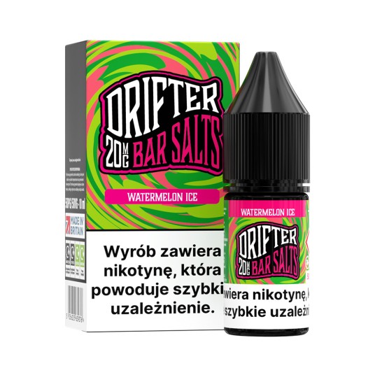 SALT TPD DRIFTER SALTS 20MG 10ML - WATERMELON ICE
