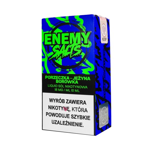 SALT TPD ENEMY SALTS 18MG 10ML - PORZECZKA JEŻYNA BORÓWKA