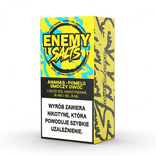 SALT TPD ENEMY SALTS 18MG 9ML - ANANAS POMELO SMOCZY OWOC -zdjęcie numer 1