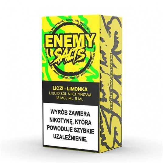 SALT TPD ENEMY SALTS 18MG 9ML - LICZI LIMONKA -zdjęcie numer 1