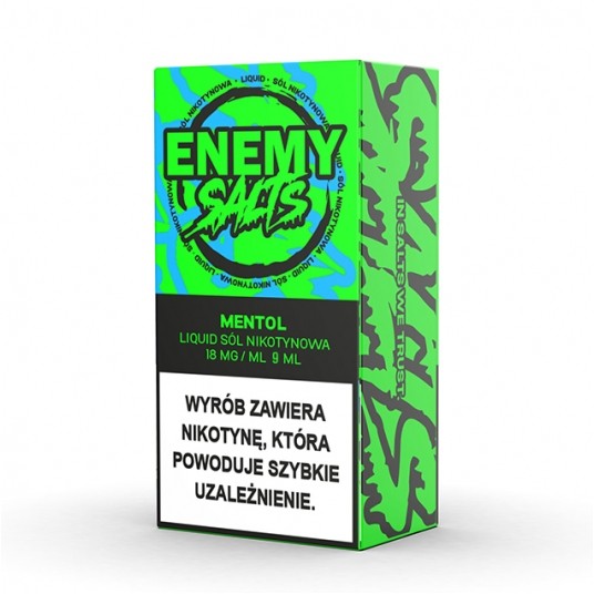 SALT TPD ENEMY SALTS 18MG 9ML - MENTHOL -zdjęcie numer 1