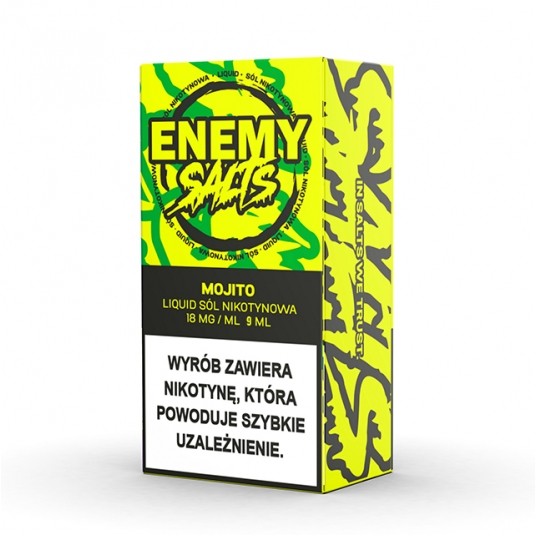 SALT TPD ENEMY SALTS 18MG 9ML - MOJITO -zdjęcie numer 1