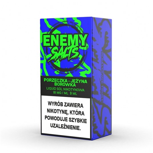 SALT TPD ENEMY SALTS 18MG 9ML - PORZECZKA JEŻYNA BORÓWKA -zdjęcie numer 1