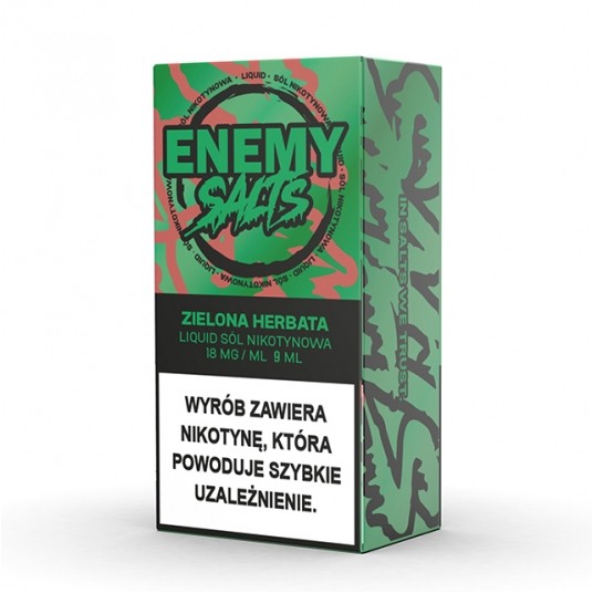 SALT TPD ENEMY SALTS 18MG 9ML - ZIELONA HERBATA -zdjęcie numer 1