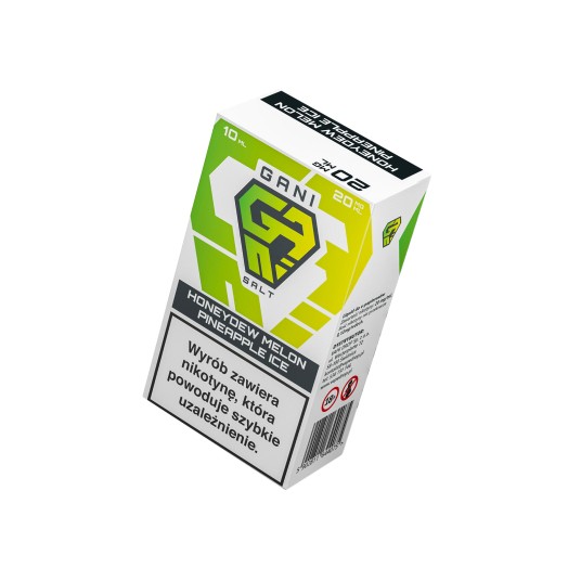 SALT TPD GANI 20MG 10ML - HONEYDEW MELON PINEAPPLE ICE