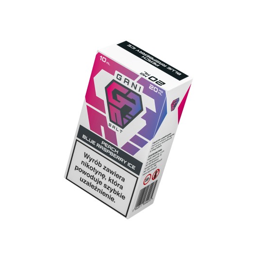 SALT TPD GANI 20MG 10ML - PEACH BLUE RASPBERRY ICE