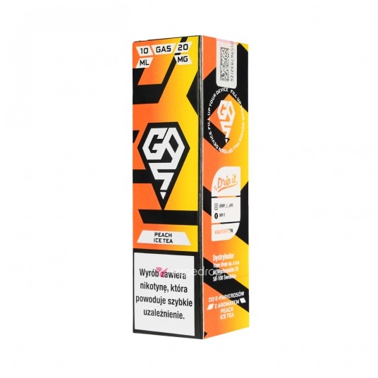 SALT TPD GAS 20MG 10ML - PEACH ICE TEA -zdjęcie numer 1