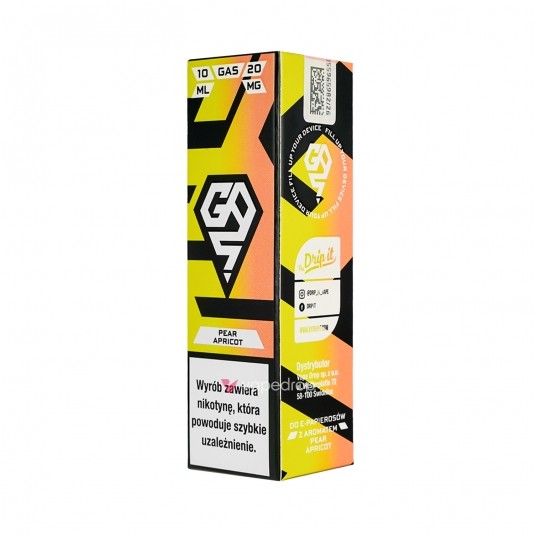SALT TPD GAS 20MG 10ML - PEAR APRICOT -zdjęcie numer 1