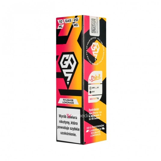 SALT TPD GAS 20MG 10ML - RHUBARB LEMONADE -zdjęcie numer 1