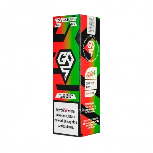 SALT TPD GAS 20MG 10ML - WATERMELON LEMONADE -zdjęcie numer 1