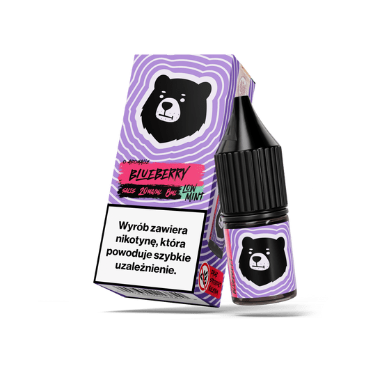 SALT TPD GO BEARS 20MG 8ML - BLUEBERRY LOW MINT -zdjęcie numer 1