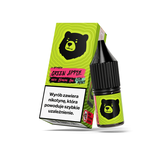 SALT TPD GO BEARS 20MG 8ML - GREEN APPLE LOW MINT -zdjęcie numer 1