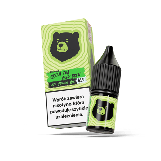 SALT TPD GO BEARS 20MG 8ML - GREEN TEA COLD BREW ICE -zdjęcie numer 1