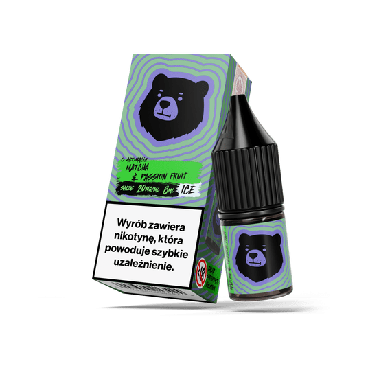 SALT TPD GO BEARS 20MG 8ML - MATCHA & PASSIONFRUIT ICE -zdjęcie numer 1