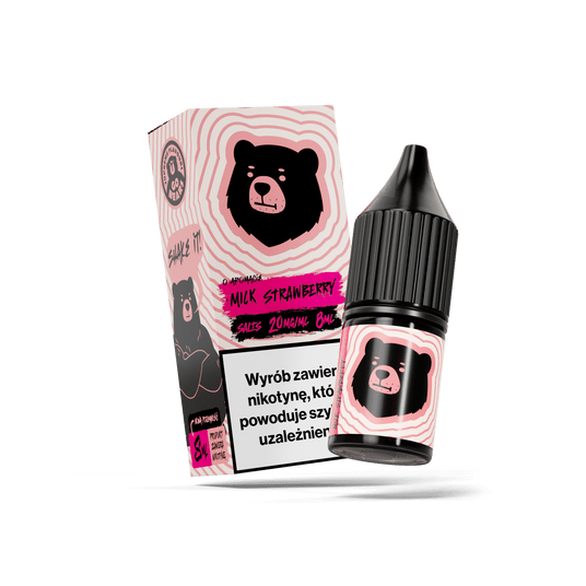 SALT TPD GO BEARS 20MG 8ML - MILK STRAWBERRY -zdjęcie numer 1