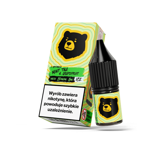 SALT TPD GO BEARS 20MG 8ML - MINT TEA & GRAPEFRUIT ICE -zdjęcie numer 1