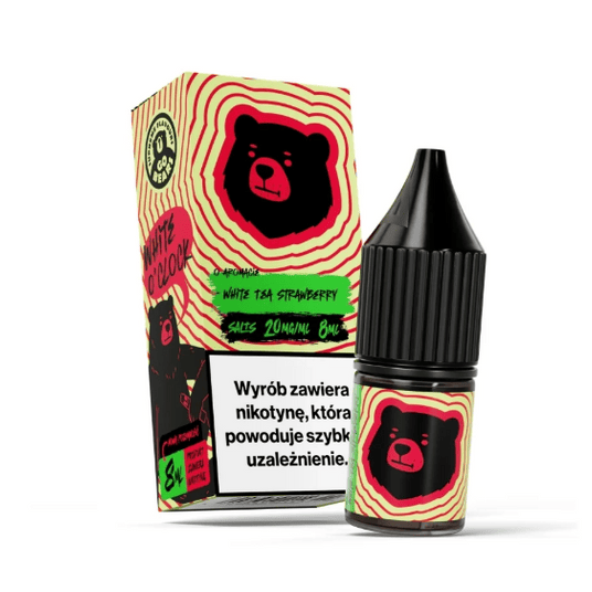 SALT TPD GO BEARS 20MG 8ML - WHITE TEA STRAWBERRY -zdjęcie numer 1