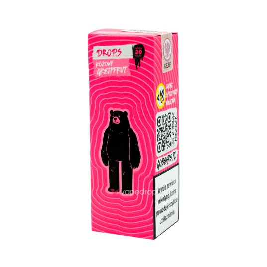 SALT TPD GO BEARS DROPS 20MG 10ML - RÓŻOWY GREJPFRUT