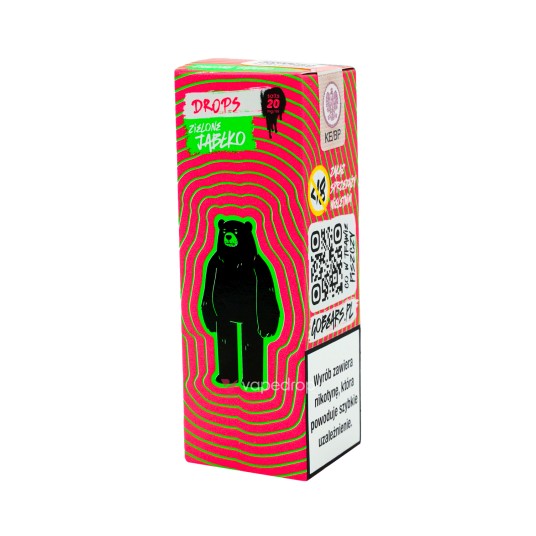 SALT TPD GO BEARS DROPS 20MG 10ML - ZIELONE JABŁKO
