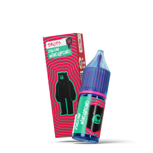SALT TPD GO BEARS DROPS 20MG 10ML - ZIELONE WINOGRONO