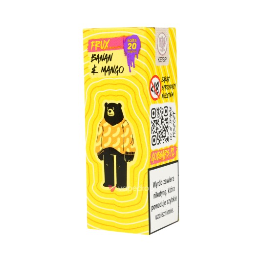 SALT TPD GO BEARS FRUX 20MG 10ML - BANANA & MANGO