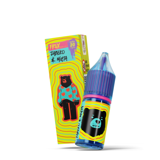 SALT TPD GO BEARS FRUX 20MG 10ML - JABŁKO & MIĘTA