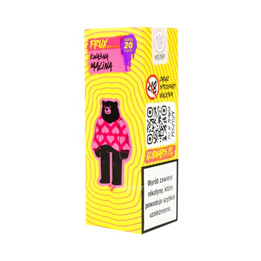 SALT TPD GO BEARS FRUX 20MG 10ML - KWAŚNA MALINA