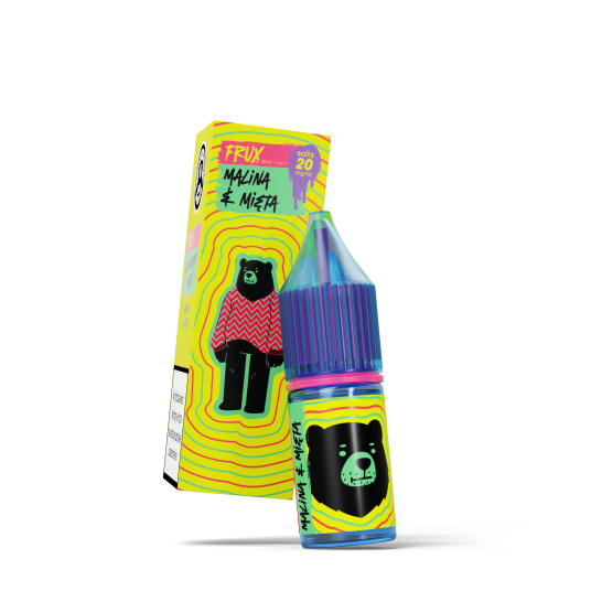 SALT TPD GO BEARS FRUX 20MG 10ML - MALINA & MIĘTA