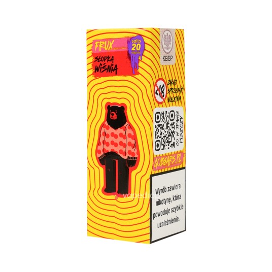 SALT TPD GO BEARS FRUX 20MG 10ML - SŁODKA WIŚNIA