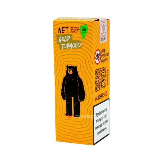 SALT TPD GO BEARS NET 20MG 10ML - GOLD TOBACCO