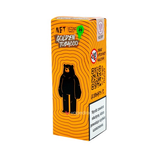 SALT TPD GO BEARS NET 20MG 10ML - GOLDDEN TOBACCO
